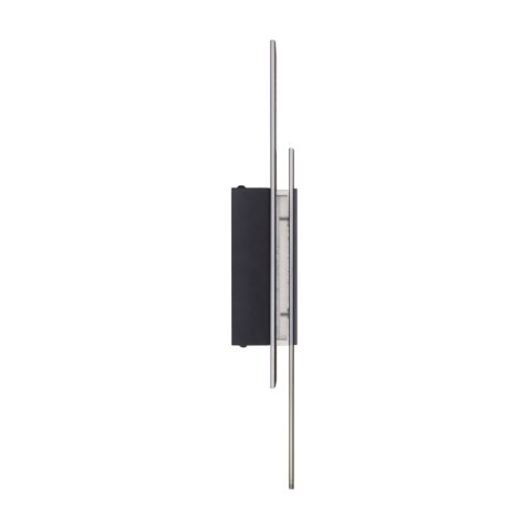 Lampa ścienna NOIR LED, kinkiet czarny ryflowany dwustronny