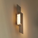 Lampa ścienna NOIR LED, kinkiet czarny ryflowany dwustronny