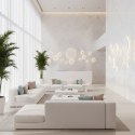 Lampa ścienna NYX 15 - LED okrągła, metalowa, biała