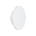 Lampa ścienna NYX 15 - LED okrągła, metalowa, biała