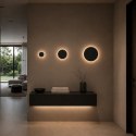 Lampa ścienna NYX 15 cm - LED okrągła, metalowa, czarna