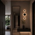 Lampa ścienna NYX 15 cm - LED okrągła, metalowa, czarna