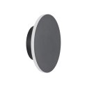 Lampa ścienna NYX 15 cm - LED okrągła, metalowa, czarna