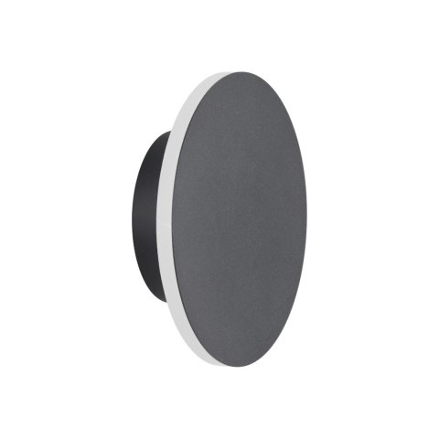 Lampa ścienna NYX 15 cm - LED okrągła, metalowa, czarna