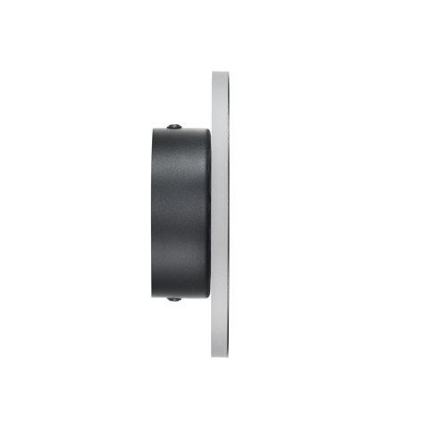 Lampa ścienna NYX 15 cm - LED okrągła, metalowa, czarna