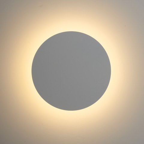 Lampa ścienna NYX 20 cm - LED okrągła, metalowa, biała