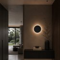 Lampa ścienna NYX 20 cm - LED okrągła, metalowa, czarna