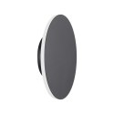 Lampa ścienna NYX 20 cm - LED okrągła, metalowa, czarna