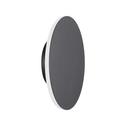 Lampa ścienna NYX 20 cm - LED okrągła, metalowa, czarna