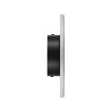 Lampa ścienna NYX 20 cm - LED okrągła, metalowa, czarna