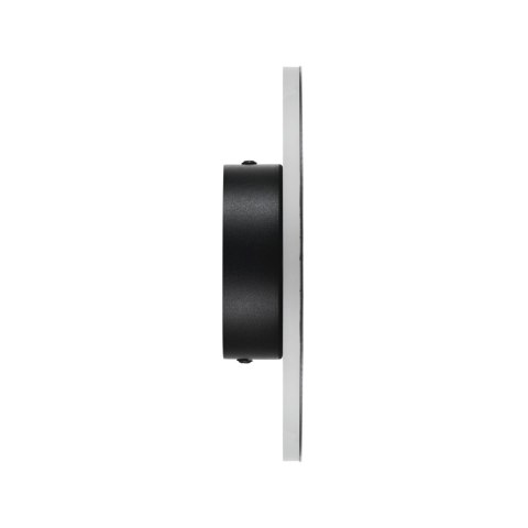 Lampa ścienna NYX 20 cm - LED okrągła, metalowa, czarna