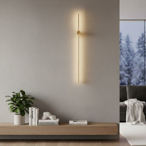 Lampa ścienna SPARO 100 cm LED, złoty połysk
