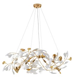 Lampa wisząca BOTANIKA GOLD 100 cm - złota, G9, regulowana, designerska