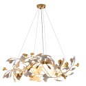 Lampa wisząca BOTANIKA GOLD 100 cm - złota, G9, regulowana, designerska