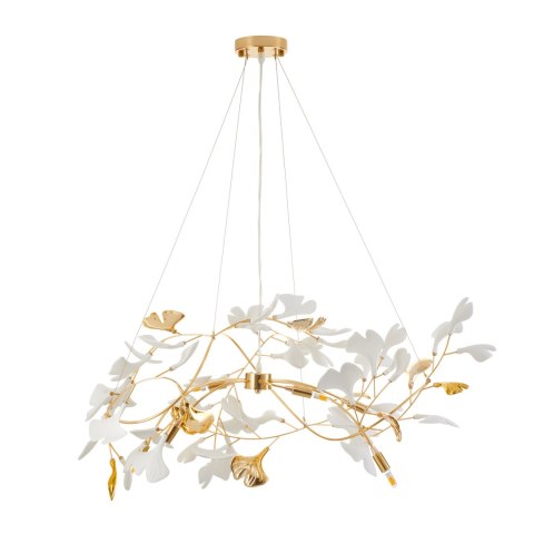 Lampa wisząca BOTANIKA GOLD 100 cm - złota, G9, regulowana, designerska