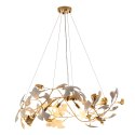 Lampa wisząca BOTANIKA GOLD 100 cm - złota, G9, regulowana, designerska