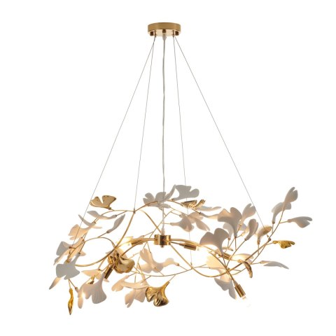 Lampa wisząca BOTANIKA GOLD 100 cm - złota, G9, regulowana, designerska