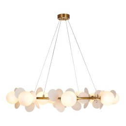 Lampa wisząca CHIC 105 cm, biało złota