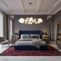 Lampa wisząca CHIC 105 cm, biało złota