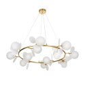Lampa wisząca CHIC 105 cm, biało złota