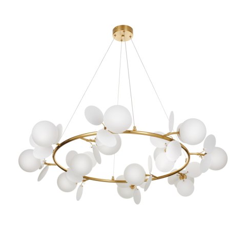 Lampa wisząca CHIC 105 cm, biało złota