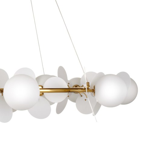 Lampa wisząca CHIC 105 cm, biało złota