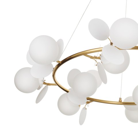 Lampa wisząca CHIC 105 cm, biało złota