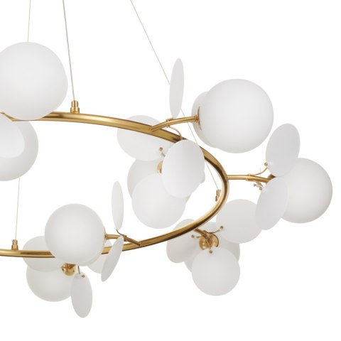 Lampa wisząca CHIC 105 cm, biało złota