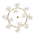 Lampa wisząca CHIC 105 cm, biało złota