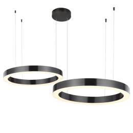 Lampa wisząca CIRCLE 2 40+40 cm - LED, dwa ringi tytan szczotkowany na 1 podsufitce