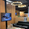 Lampa wisząca CIRCLE 2 40+40 cm - LED, dwa ringi tytan szczotkowany na 1 podsufitce