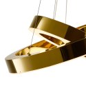 Lampa wisząca CIRCLE 2 40+60 cm - LED dwa ringi złoty połysk
