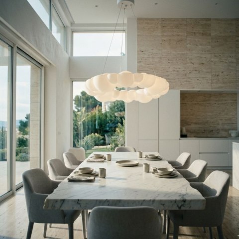 Lampa wisząca CLOUD 50 cm- akrylowa, w kształcie chmurki 3000 - 4000 - 6000 K