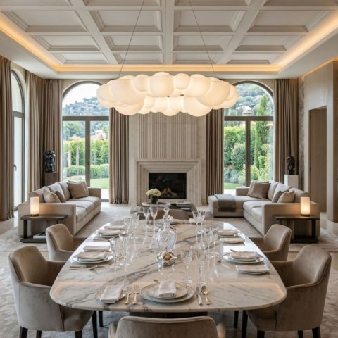 Lampa wisząca CLOUD 50 cm- akrylowa, w kształcie chmurki 3000 - 4000 - 6000 K