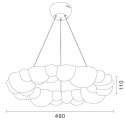Lampa wisząca CLOUD 50 cm- akrylowa, w kształcie chmurki 3000 - 4000 - 6000 K
