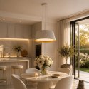 Lampa wisząca FRILL LED biała 45 cm