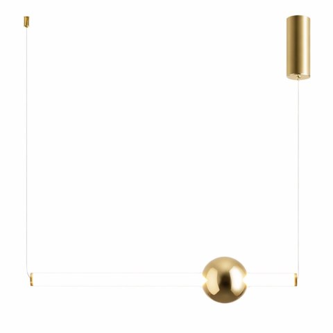 Lampa wisząca O-LINE 63 - LED, 63 cm, złoty połysk