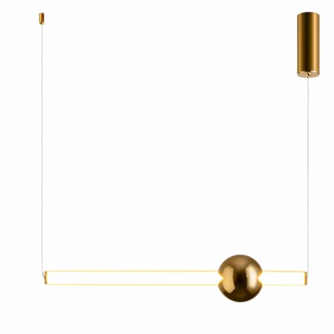 Lampa wisząca O-LINE 63 - LED, 63 cm, złoty połysk