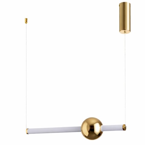 Lampa wisząca O-LINE 63 - LED, 63 cm, złoty połysk