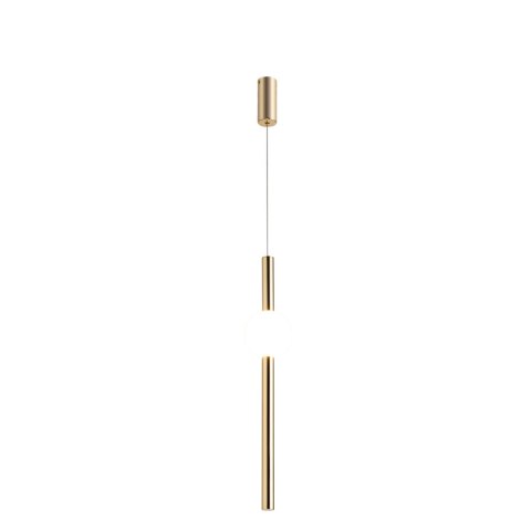 Lampa wisząca O-LINE 63 - LED, 63 cm, złoty połysk