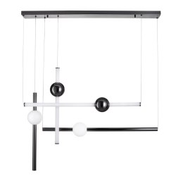Lampa wisząca O-LINE L-4 LED czarna 110 cm