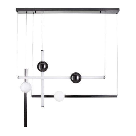 Lampa wisząca O-LINE L-4 LED czarna 110 cm
