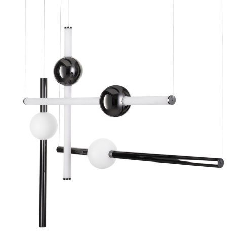 Lampa wisząca O-LINE L-4 LED czarna 110 cm