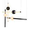 Lampa wisząca O-LINE L-4 LED czarna 110 cm