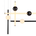 Lampa wisząca O-LINE L-4 LED czarna 110 cm