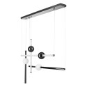 Lampa wisząca O-LINE L-4 LED czarna 110 cm