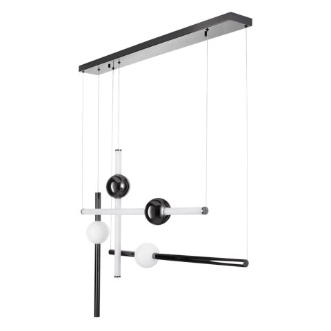 Lampa wisząca O-LINE L-4 LED czarna 110 cm
