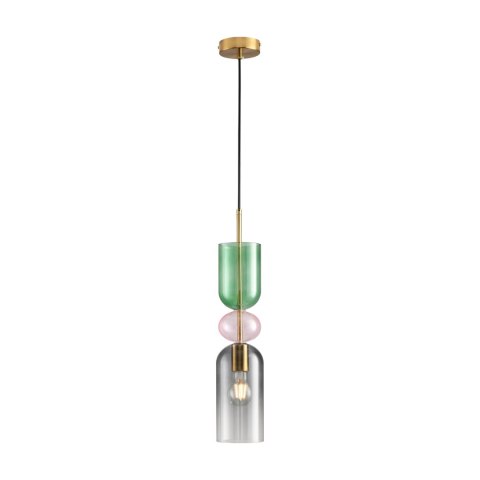 Lampa wisząca PASTELLO GREEN szklana kolorowa 11 cm