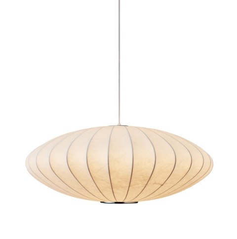 Lampa wisząca SILK FLAT biała 60 cm - nowoczesna i minimalistyczna