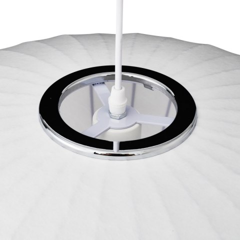 Lampa wisząca SILK FLAT biała 60 cm - nowoczesna i minimalistyczna